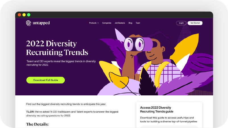 Untapped Landing Pages